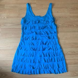 Express ruffle flapper sundress knit size L